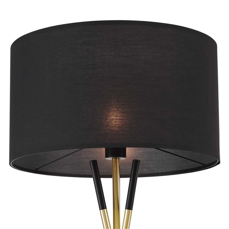 Modway Audrey 1-Light Modern Metal Standing Floor Lamp in Black