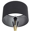 Modway Audrey 1-Light Modern Metal Standing Floor Lamp in Black