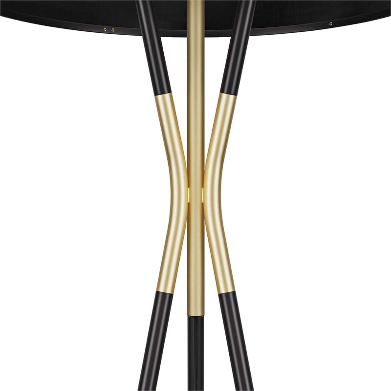 Modway Audrey 1-Light Modern Metal Standing Floor Lamp in Black