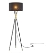Modway Audrey 1-Light Modern Metal Standing Floor Lamp in Black