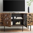 Modway Telluride Modern MDF Wood and Iron Sideboard in Walnut