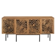 Modway Yosemite Modern MDF Wood and Iron Sideboard in Walnut