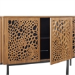 Modway Yosemite Modern MDF Wood and Iron Sideboard in Walnut