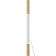 Modway Natalie 1-Light Modern Wood Tripod Floor Lamp in White/Natural
