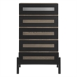 Modway Merritt Modern MDF Wood and Rubberwood Chest in Oak Finish