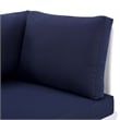 Modway Harmony Modern Fabric & Aluminum Patio Sofa in White and Navy