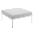Modway Harmony Modern Fabric Outdoor Patio Ottoman in Gray Finish