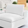 Modway Commix Modern Fabric Outdoor Patio Armless Chair in White