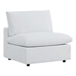 Modway Commix Modern Fabric Outdoor Patio Armless Chair in White