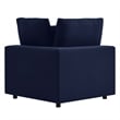 Modway Commix Modern Fabric Outdoor Patio Corner Chair in Navy