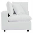 Modway Commix Modern Fabric Outdoor Patio Corner Chair in White