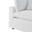Modway Commix Modern Fabric Outdoor Patio Corner Chair in White