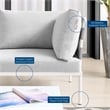 Modway Harmony 6-Piece Aluminum and Fabric Patio Sectional Sofa Set in Gray