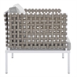Modway Harmony 6-Piece Fabric Basket Weave Patio Seating Set in Tan/Gray