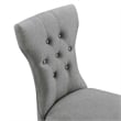 Modway Silhouette Polyester Fabric and Rubberwood Dining Side Chair - Light Gray