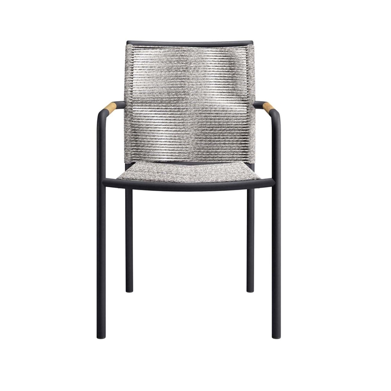 Modway Serenity Aluminum Outdoor Patio Armchairs in Light Gray (Set of 2)