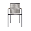 Modway Serenity Aluminum Outdoor Patio Armchairs in Light Gray (Set of 2)
