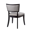 Modway Pristine Solid Wood and Fabric Dining Chairs in Light Gray (Set of 2)
