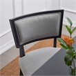 Modway Pristine Solid Wood and Fabric Dining Chairs in Light Gray (Set of 2)