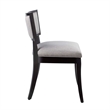 Modway Pristine Solid Wood and Fabric Dining Chairs in Light Gray (Set of 2)