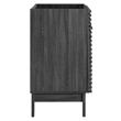 Modway Render Modern Style Wood Bathroom Vanity Cabinet in Charcoal
