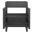 Modway Render Modern Style Wood Bathroom Vanity Cabinet in Charcoal