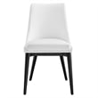 Modway Viscount Polyester Fabric Dining Side Chairs in White (Set of 2)