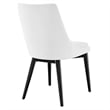 Modway Viscount Polyester Fabric Dining Side Chairs in White (Set of 2)