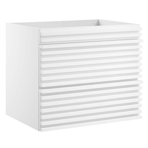 Modway Render 23.5&quot MDF Wood Wall-Mount Bathroom Vanity Cabinet in White