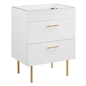 Modway Daybreak 23.5&quot Particleboard MDF Wood and Metal Bathroom Vanity in White