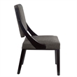 Modway Cambridge Solid Wood and Fabric Dining Chairs in Gray (Set of 2)