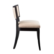 Modway Pristine Solid Wood and Fabric Dining Chairs in Beige (Set of 2)