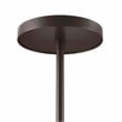 Modway Mercer 4-Light Metal and Fabric Pendant Light in White/Bronze