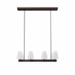 Modway Enthrall 8-Light Metal and Fabric Chandelier in White/Brass