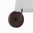 Modway Surround Metal and Fabric Wall Sconce in White/Bronze