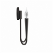 Modway Penrose 2-Light Modern Style Metal Wall Sconce in Black