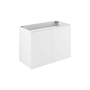 Modway Vitality 35&quot Plastic and Wood Wall-Mount Bathroom Vanity in White
