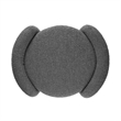 Modway Nebula Modern Style Fabric Boucle Upholstered Ottoman in Charcoal