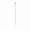Modway Skylark Metal and Glass Pendant Light in Clear/Polished Nickel