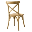 Modway Gear Modern Style Elm Wood Dining Side Chair in Natural Finish