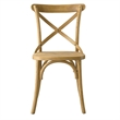 Modway Gear Modern Style Elm Wood Dining Side Chair in Natural Finish