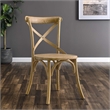 Modway Gear Modern Style Elm Wood Dining Side Chair in Natural Finish