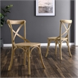 Modway Gear Modern Style Elm Wood Dining Side Chair in Natural Finish