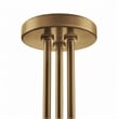 Modway Stellar 3-Light Metal and Glass Semi-Flush Ceiling Light in Opal/Brass