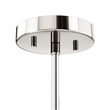 Modway Rekindle 8-Light Iron Metal Chandelier in Polished Nickel