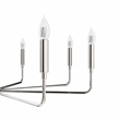 Modway Rekindle 8-Light Iron Metal Chandelier in Polished Nickel