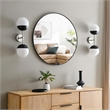 Modway Stellar 2-Light Metal and Glass Wall Sconce in Opal/Polished Nickel
