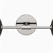 Modway Stellar 2-Light Metal and Glass Wall Sconce in Opal/Polished Nickel