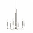 Modway Rekindle 6-Light Iron Metal Chandelier in Polished Nickel