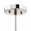 Modway Rekindle 6-Light Iron Metal Chandelier in Polished Nickel